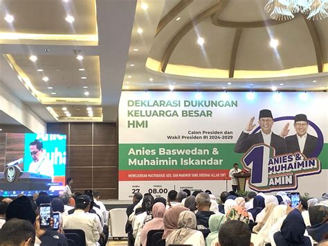 Keluarga Besar Hmi Deklarasikan Dukungan Terhadap Anies Muhaimin