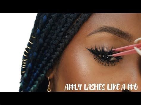 (26) How to apply false eyelashes for beginners (Simple, Easy and Quick ...