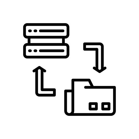 Backup Icon Vector Line Icon For Your Website Mobile Presentation