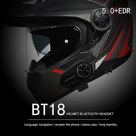 Bt Auriculares Inal Mbricos Para Casco De Motocicleta Cascos Con