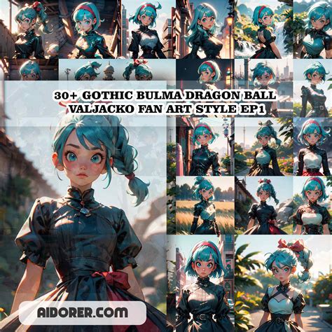 30+ GOTHIC BULMA DRAGON BALL VALJACKO FAN ART STYLE EP1 - Aidorer