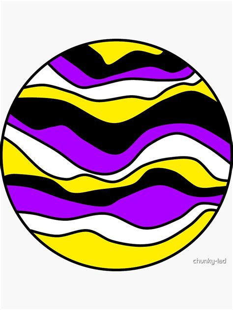 Enby Pride Planet Sticker For Sale By Chunky Lad Redbubble