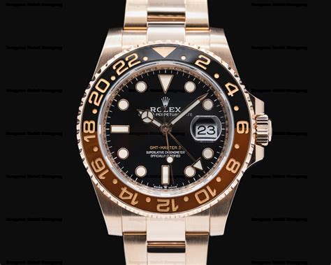 Rolex Chnr Gmt Master Ii K Everose Ceramic Root Beer