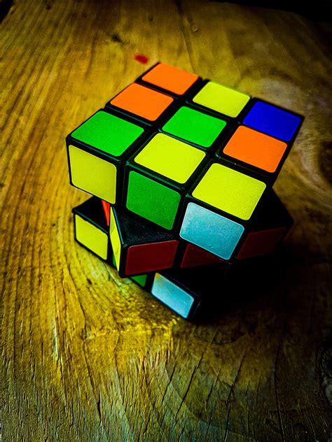 Rubik Cube Colorful Colours Cube Dark Love HD Phone Wallpaper