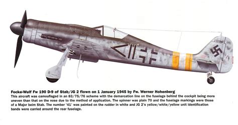 Asisbiz Focke Wulf Fw D Stab Jg Werner Hohenburg Wnr Aachen