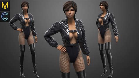 New Outfit Female Obj Mtl Fbx Zprj 3d Model Cgtrader