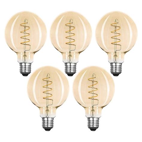 X Led Spiral Filament Leuchtmittel Globe G W E Gold Extra Wa