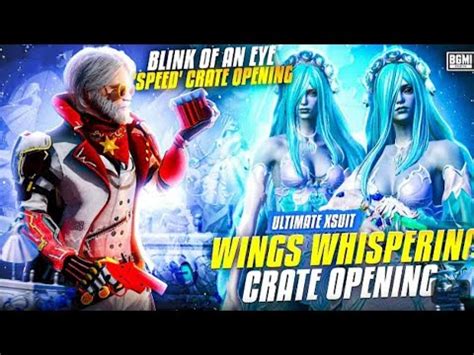 Bgmi And Pubg Mobail Wings Whispering Crate Opening New Aug Crate