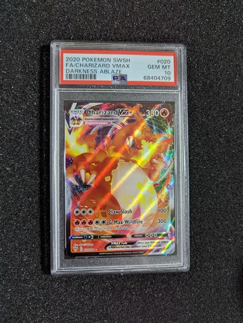 Mavin Psa Charizard Vmax Full Art Pokemon Darkness Ablaze