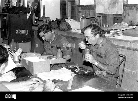 U S Air Force Personnel Are Processed In At The U S Joint Detention Center During The