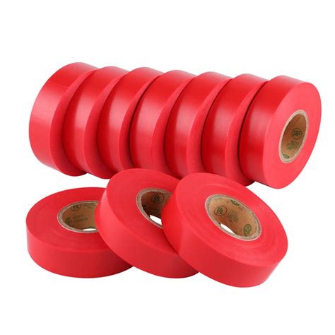 Strong Adhesive Red Electrical Tape Pvc Vinyl For Vehicle Wiring