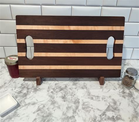 Four Striped Charcuterie Board Etsy