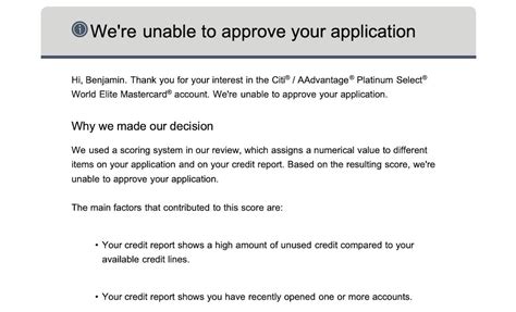 Applying For The Citi AAdvantage Platinum Card My First Denial In