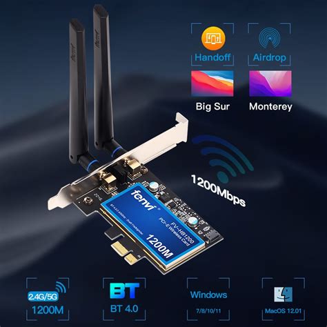 Jual Preorder Fenvi Mbps Pcie Wireless Wifi Adapter Ac Macos