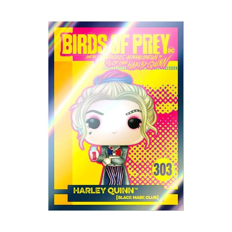 Birds Of Prey Harley Quinn Black Mask Club Funko Pop Vinyl Figure With