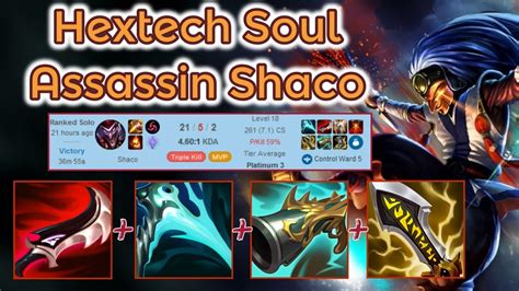 Hextech Soul Lethality Crit Shaco Jungle S12 League Of Legends Full