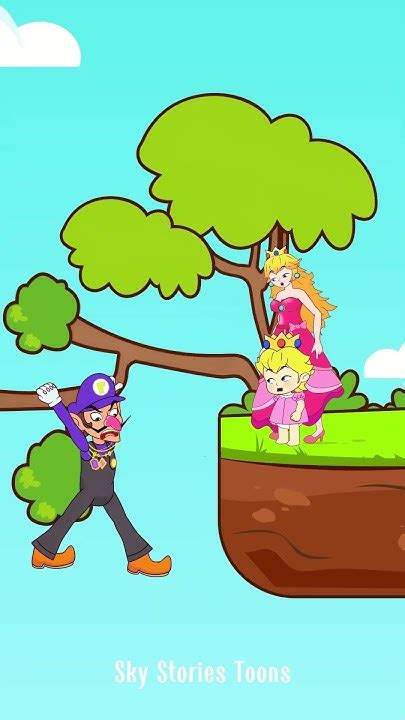 Please Help Save Princess Peach Vs Peach Baby From Evil Waluigi Youtube