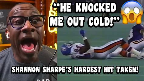 When Shannon Sharpe Got Knocked Out Shannon Sharpes Hardest Hit In