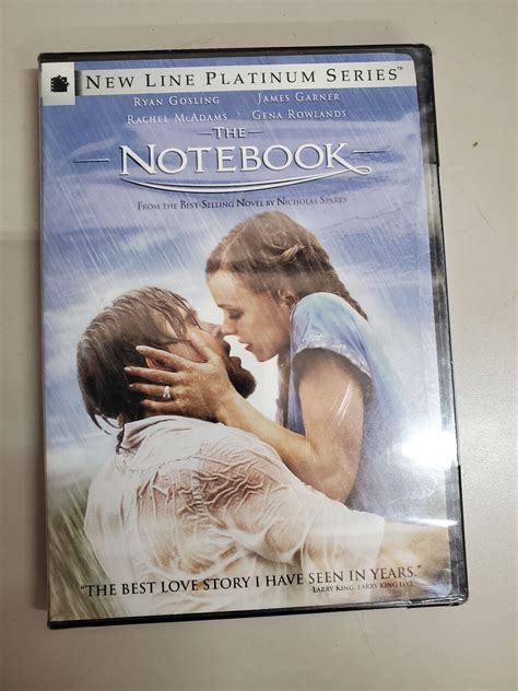 The Notebook DVD 2004 Ryan Gosling Rachel McAdams NEW Sealed