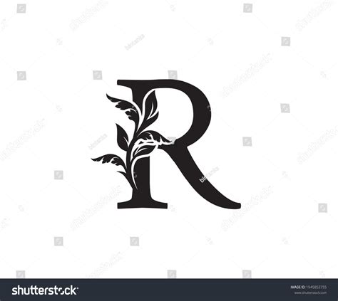 Classic Letter R Heraldic Logo Vintage Stock Vector (Royalty Free ...