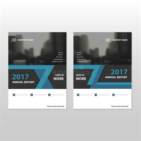 Red Black Triangle Vector Annual Report Leaflet Brochure Flyer Template