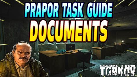 Documents Prapor Task Guide Escape From Tarkov Youtube