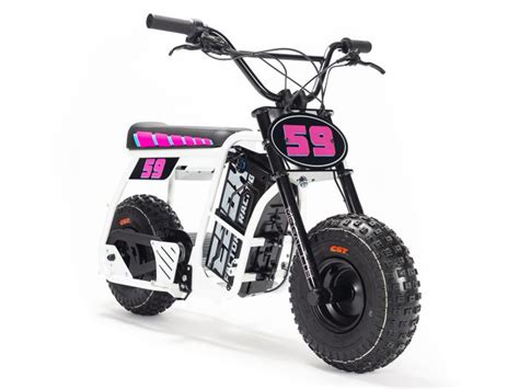 Electric Pit Bikes And ATVs Dragster Graphics Kit White