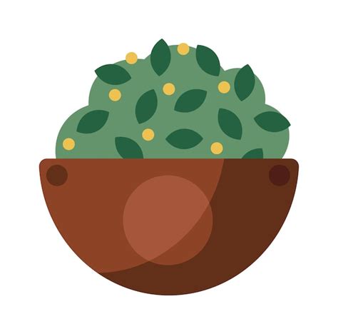 Planta Casera En Una Maceta Ilustraci N Plana Vector Premium