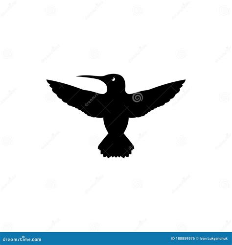 Icono O Logotipo De Colibrí Ilustración Vectorial De Símbolo De