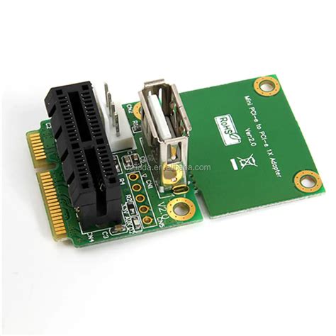 Mini Pci Express Mpcie To Pci E X Adapter Riser Card With Usb