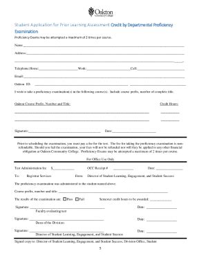 Fillable Online Departmental Proficiency Examination Fax Email Print