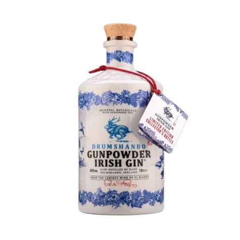 Drumshanbo Gunpowder Irish Gin Ceramic Bottle hos Ginbutikken.dk