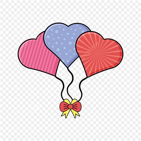 Heart Shaped Balloons Clipart Transparent PNG Hd, Three Heart Shaped ...