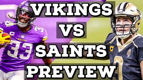 Vikings Vs Saints Preview Youtube