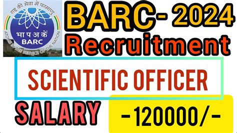 Barc Recruitment L Scientific Officer L Oces Dgfs L Training