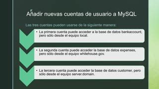 Gestión de la cuenta de usuario MySQL pdf Descarga Gratuita