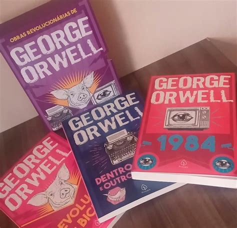 As obras revolucionárias de George Orwell Box 3 livros WT Promoções