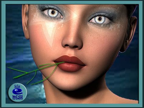 Second Life Marketplace Su Xue Straw Stick For Mouth Green Resize