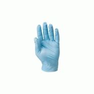 Gant Jetable Nitrile Bleu Non Poudr Boite De Gants Tailles