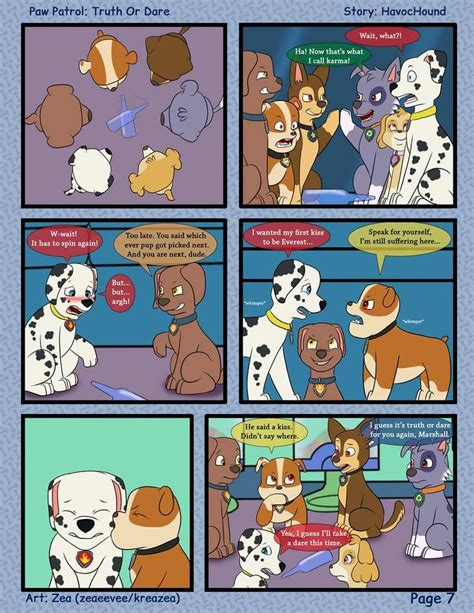 Paw Patrol Comic Truth Or Dare Pg 7 By Kreazea On Deviantart Paw Patrol Marshall Paw Patrol