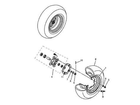 Vue Eclat E Roue Avant Quad Hsun