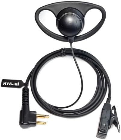 HYS D Ring Walkie Talkie Kopfhörer Ohrhörer D Form Headset Inline PPT