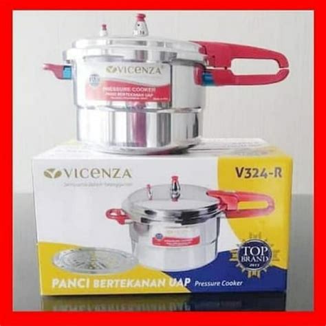 Jual Panci Presto Vicenza 8 Liter Gagang Merah Terbaru V324R Handukyao