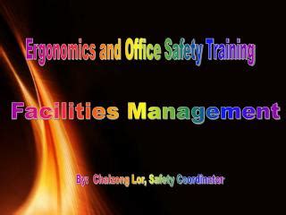 PPT - Ergonomics and Office Safety Training PowerPoint Presentation ...