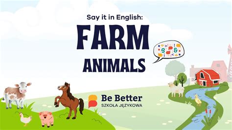 Farm Animals 🐮🐔 SAY IT IN ENGLISH 💙 Angielski dla dzieci - Szkoła ...