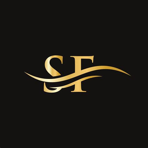 swoosh letter sf logo design  business  company identity water