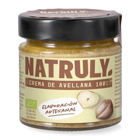 Crema Avellanas Ecológica Natruly 200 g Vivo Natural