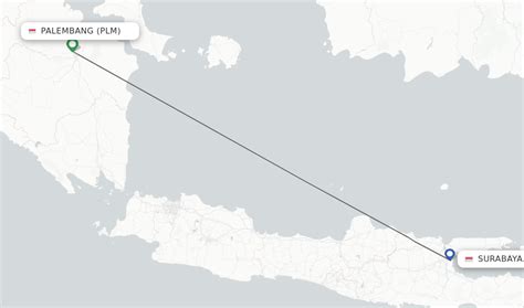 Direct Non Stop Flights From Palembang To Surabaya Schedules