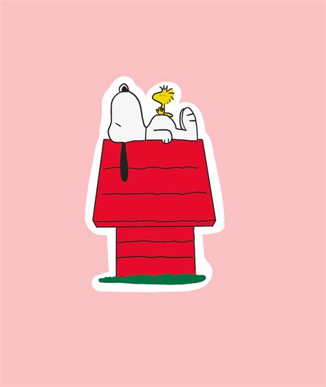 Snoopy Sticker Etsy