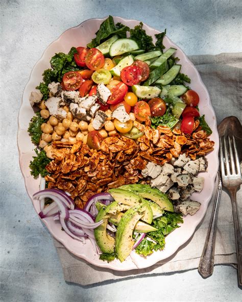 Vegan Kale Cobb Salad With Almond Bacon Bits The First Mess